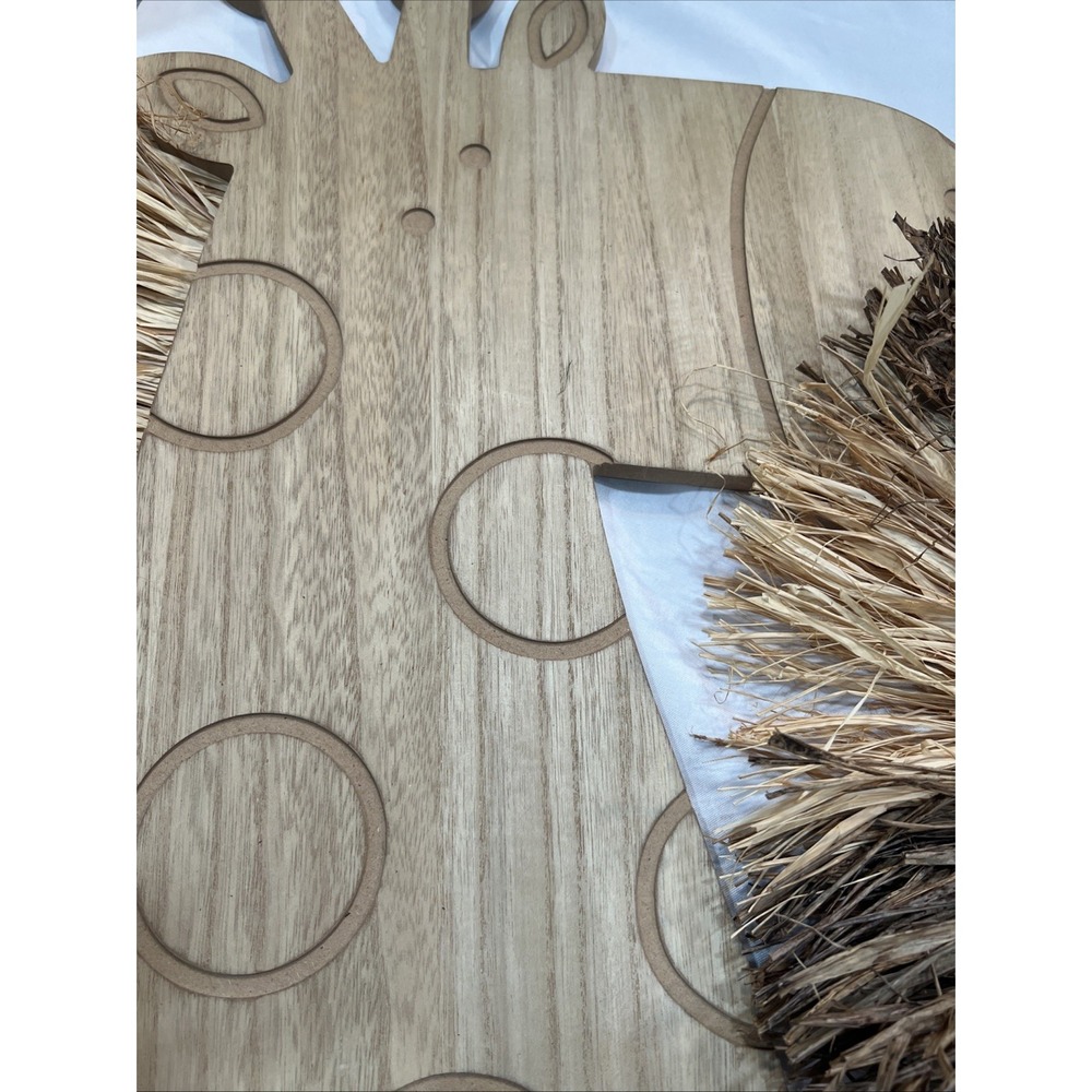 Lion & Giraffe Raffia Wall Decor | Safari Jungle | Nursery | Kids Room | Decor - Picture 12 of 12
